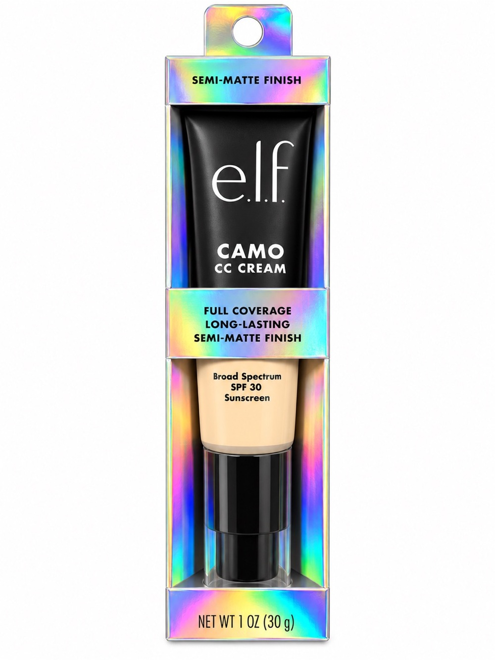 E.L.F Camo CC Cream Full Coverage Semi-Matte Finish Medium 330 W